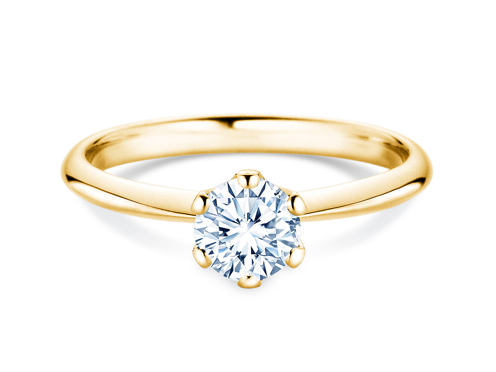 Solitärring The One in 14K Gelbgold mit Labordiamant 0,75ct D/IF