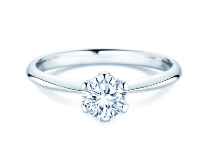 Solitärring The One in 9K Weißgold mit Diamant 0,75ct