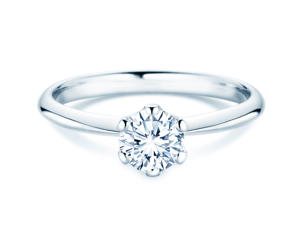 Solitärring The One in 14K Weißgold mit Labordiamant 0,75ct D/IF