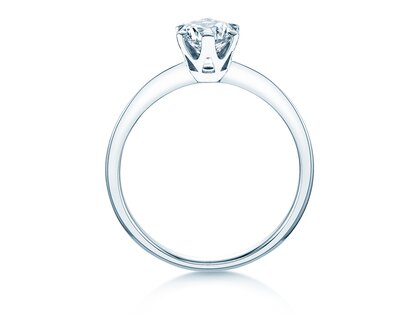 Solitärring The One in 9K Weißgold mit Diamant 0,75ct