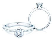 Solitärring The One in 9K Weißgold mit Diamant 0,75ct
