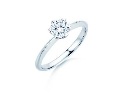 Solitärring The One in 9K Weißgold mit Diamant 0,75ct