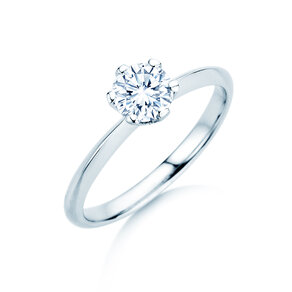 Solitärring The One in 9K Weißgold mit Diamant 0,75ct