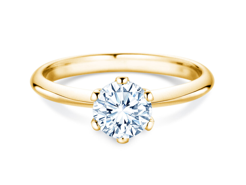 Solitärring The One in 18K Gelbgold mit Labordiamant 1,50ct D/IF