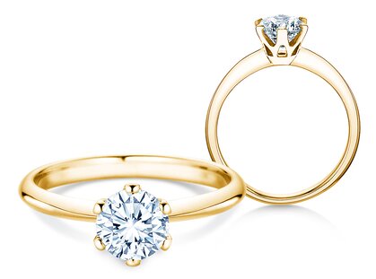 Solitärring The One in 14K Gelbgold mit Diamant 2,00ct G/SI