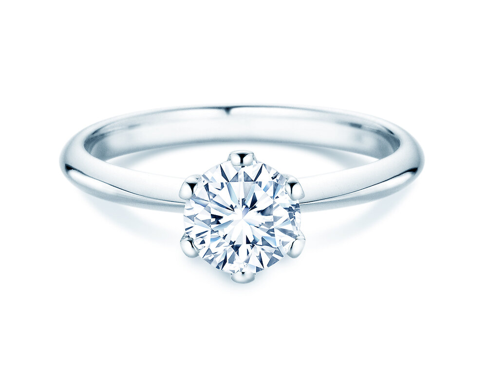 Solitärring The One in Platin 950/- mit Labordiamant 2,50ct D/IF