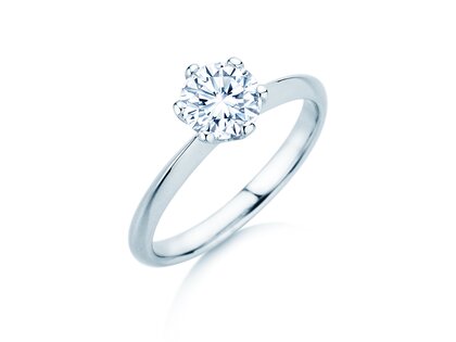 Solitärring The One in 9K Weißgold mit Diamant 1,00ct