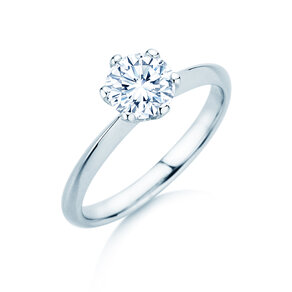 Solitärring The One in 9K Weißgold mit Diamant 1,00ct