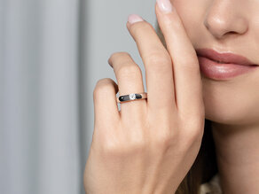Spannring Destiny in Silber