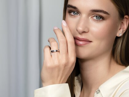 Spannring Destiny in Silber