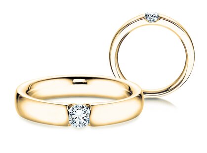 Spannring Destiny in Gelbgold