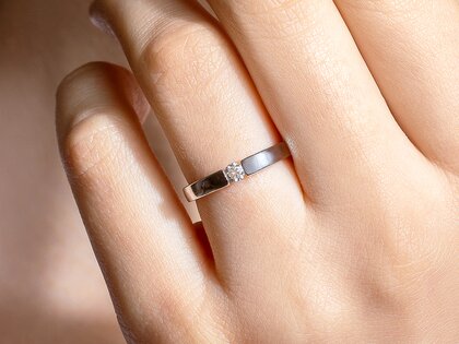 Spannring Infinity Petite in Weißgold