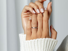 Spannring Infinity in Silber 925/- mit Diamant 0,03ct G/SI