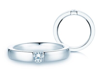 Spannring Infinity in Silber