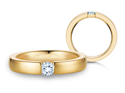 Spannring Infinity in Gelbgold