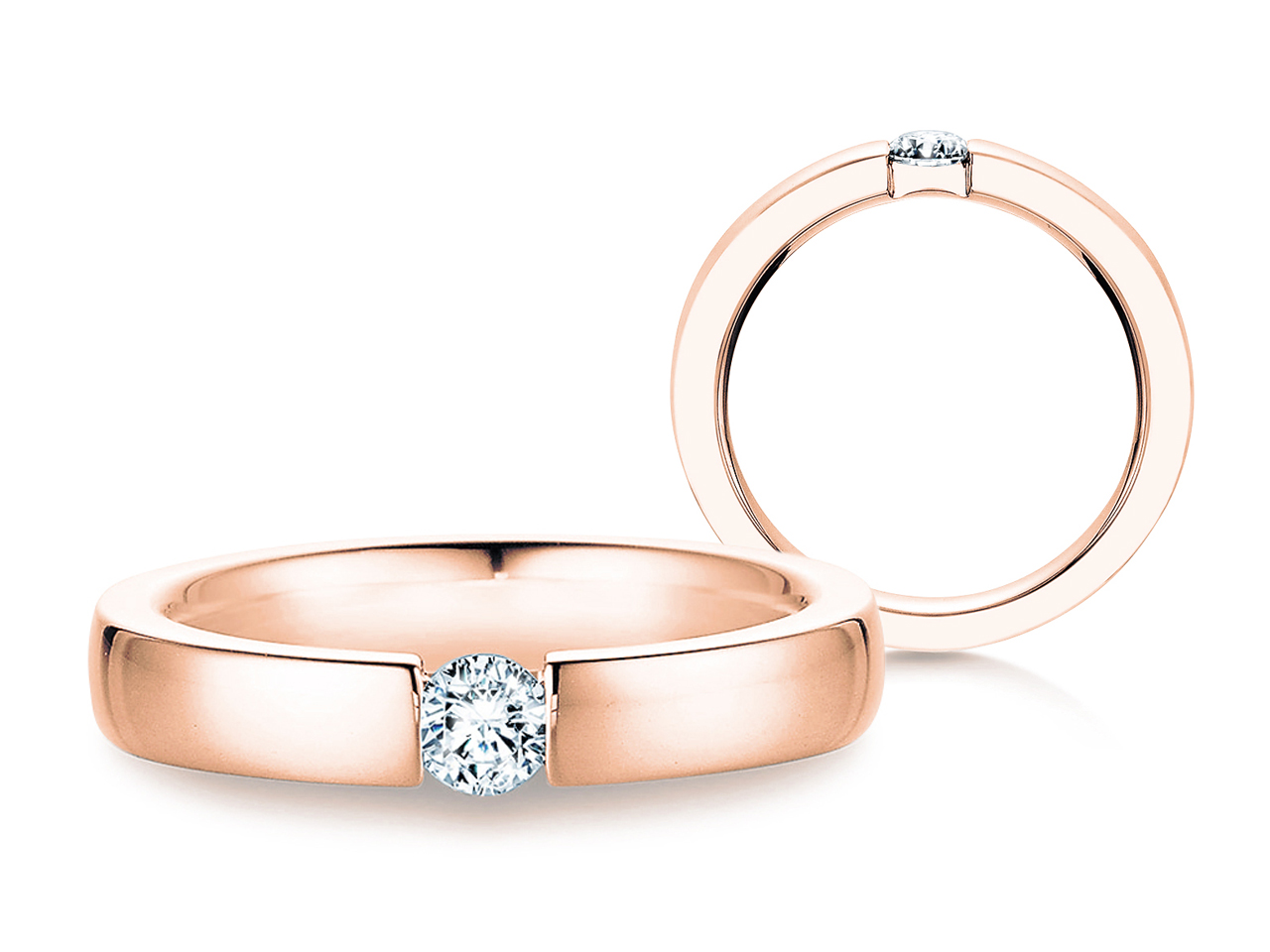 Spannring Infinity in Roségold