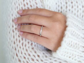 Spannring Infinity in Silber 925/- mit Diamant 0,03ct G/SI