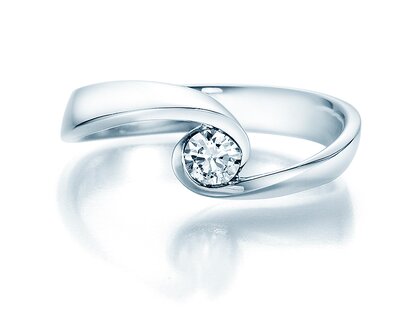 Spannring Open Eye Big in Silber