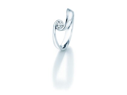 Spannring Open Eye Big in Silber