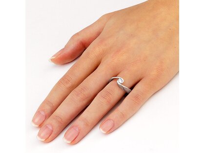 Spannring Open Eye Big in Silber