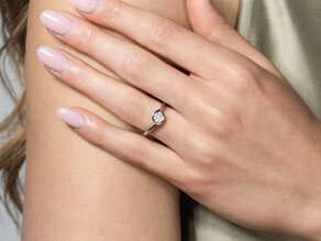 Spannring Touch in 9K Gelbgold mit Diamant 0,50ct D/IF