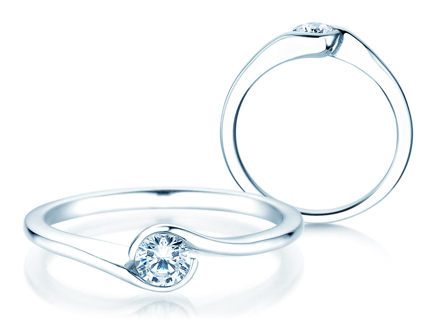 Spannring Touch in Silber