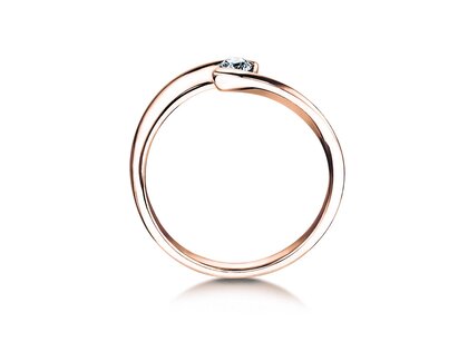 Spannring Twist Petite in Roségold