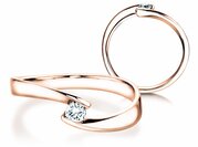Spannring Twist Petite in Roségold