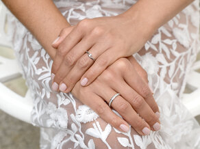 Spannring Twist in Silber 925/- mit Diamant 0,05ct G/SI