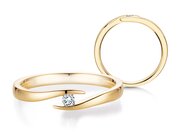 Spannring Twist in Gelbgold