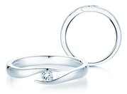 Spannring Twist in Silber 925/- mit Diamant 0,10ct G/SI