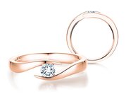 Spannring Twist in Roségold