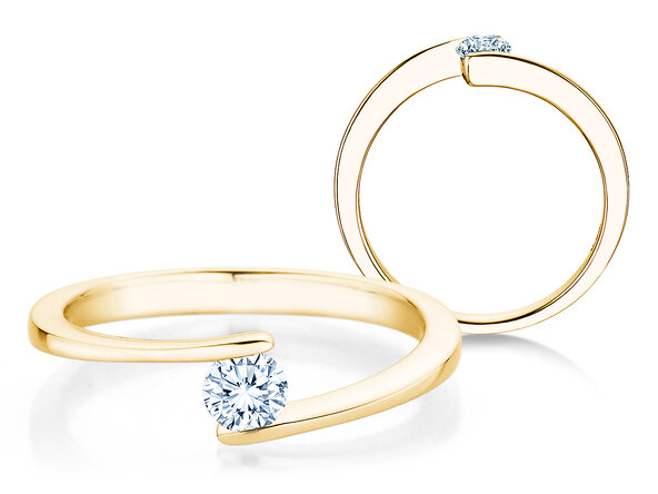 Spannring Vibe  in Gelbgold