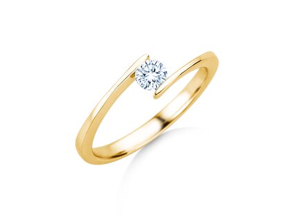 Spannring Vibe  in Gelbgold