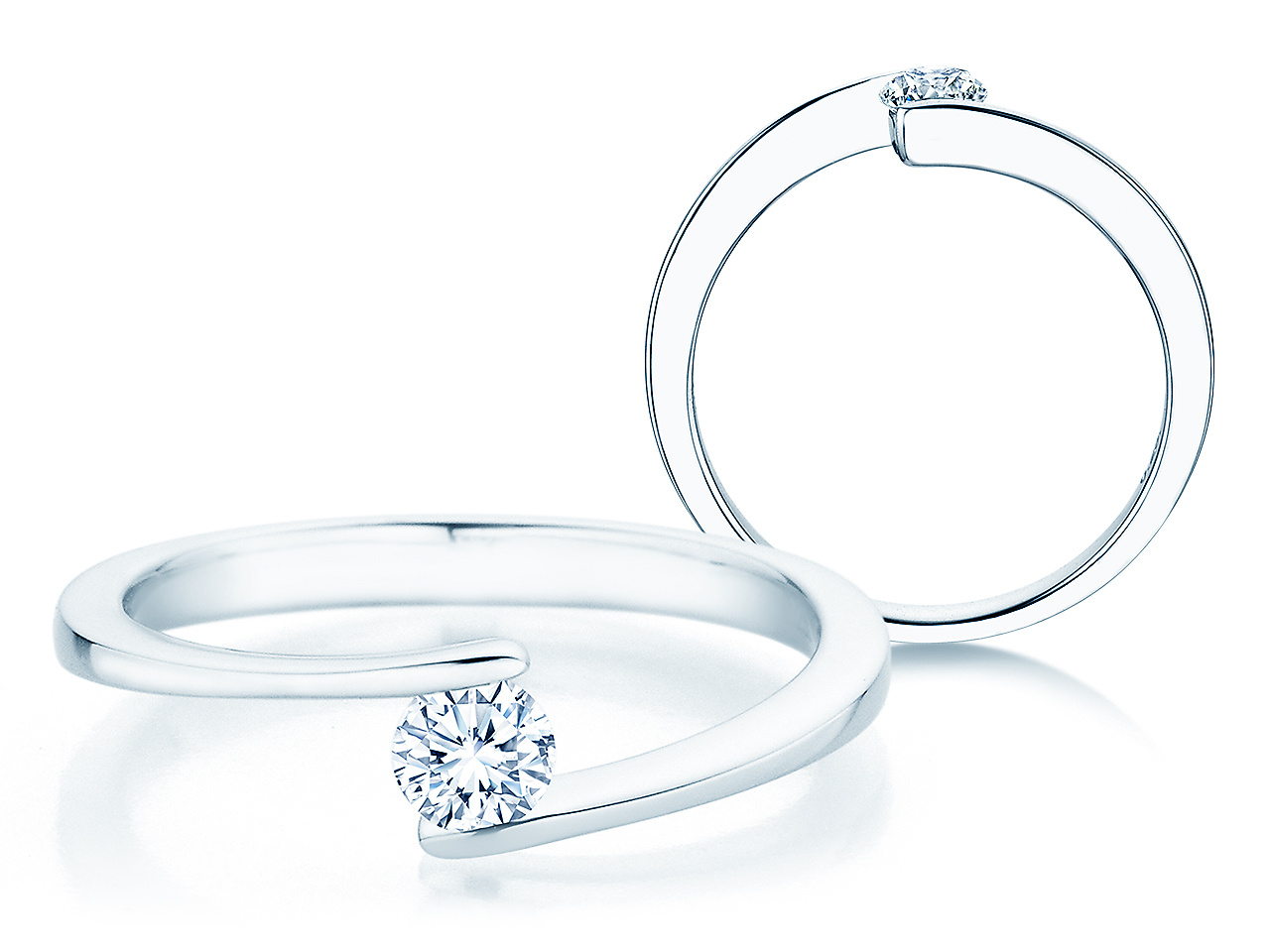Spannring Vibe in Platin