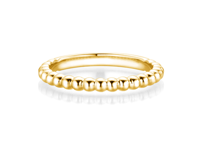 Ring Beads in 9K Gelbgold