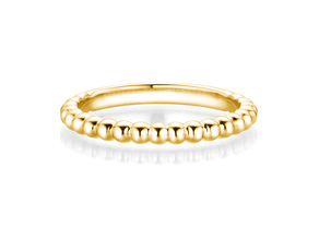 Ring Beads in 9K Gelbgold