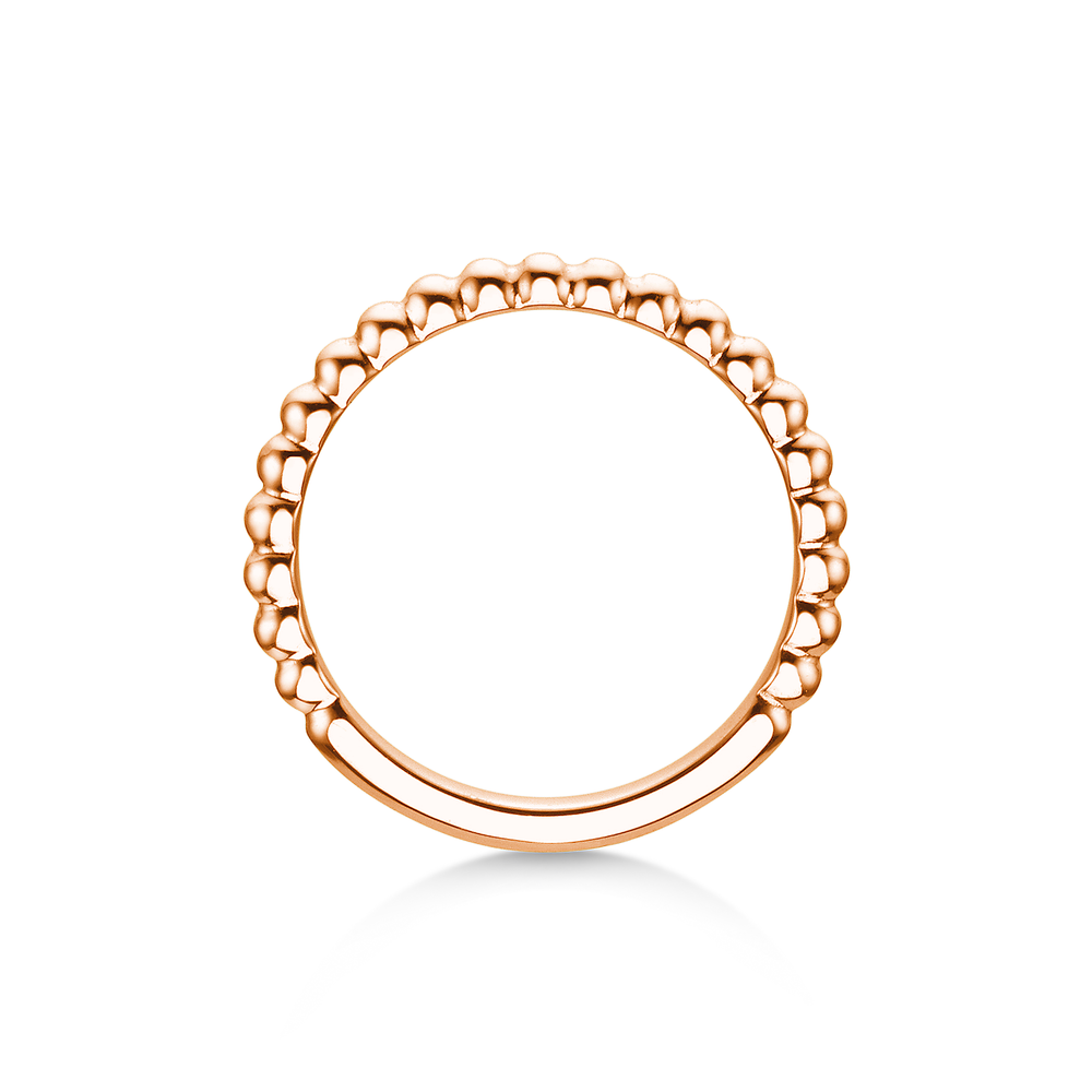 Ring Beads in 18K Roségold poliert