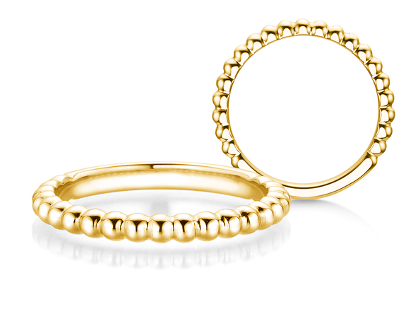 Ring Beads in 9K Gelbgold