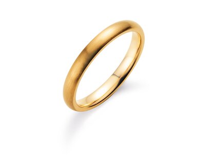 Ring Classic 3mm in 9K Gelbgold matt