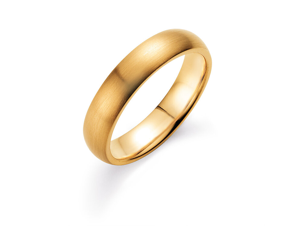 Ring Classic 5mm in 14K Gelbgold matt