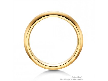 Ring Classic 5,5mm in 9K Gelbgold matt