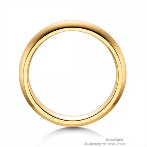Ring Classic 5,5mm in 9K Gelbgold matt