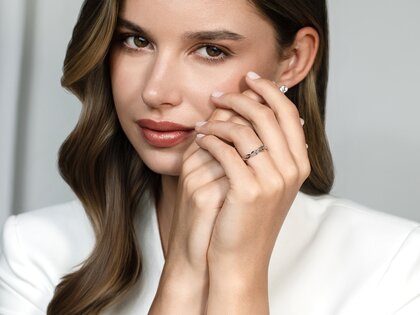Ring Curve in Silber