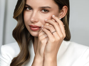 Ring Curve in Silber