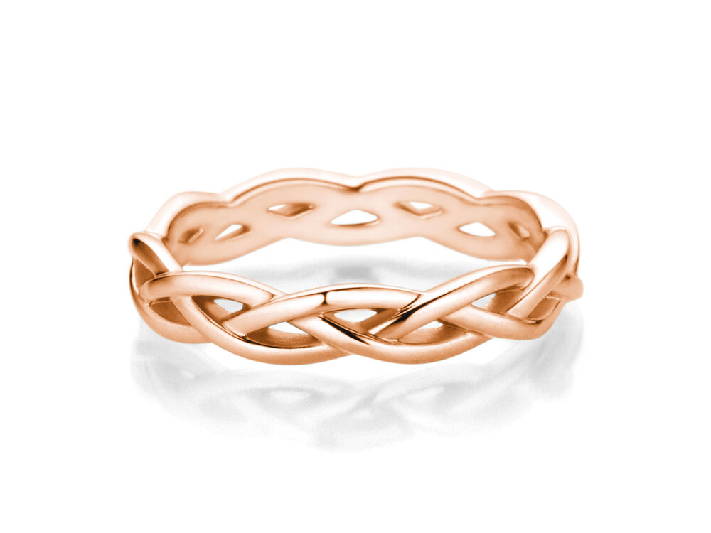 Ring Curve in 18K Roségold poliert