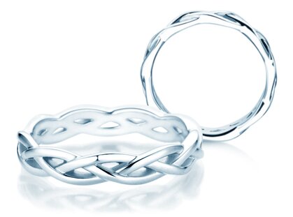 Ring Curve in Silber