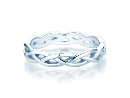 Ring Curve in Silber