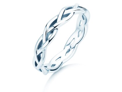 Ring Curve in Silber