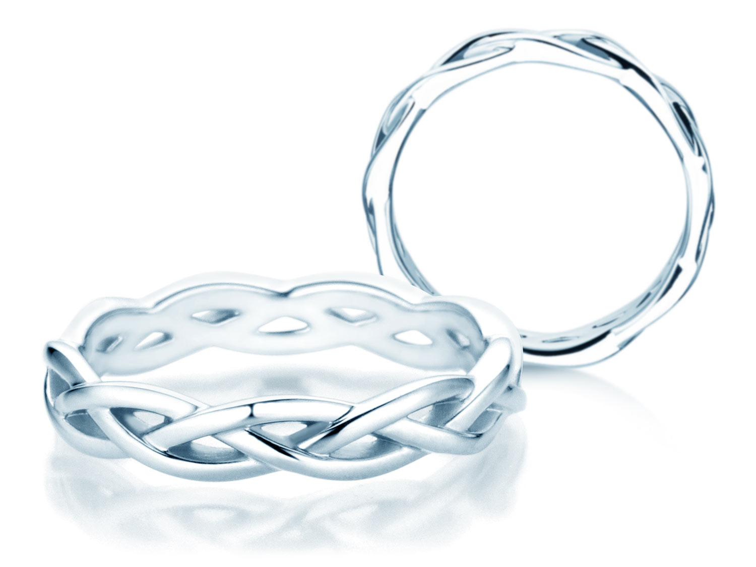 Ring Curve in Silber